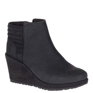 Merrell Tremblant Wedge Bluff Waterproof Booties in Black Size 6